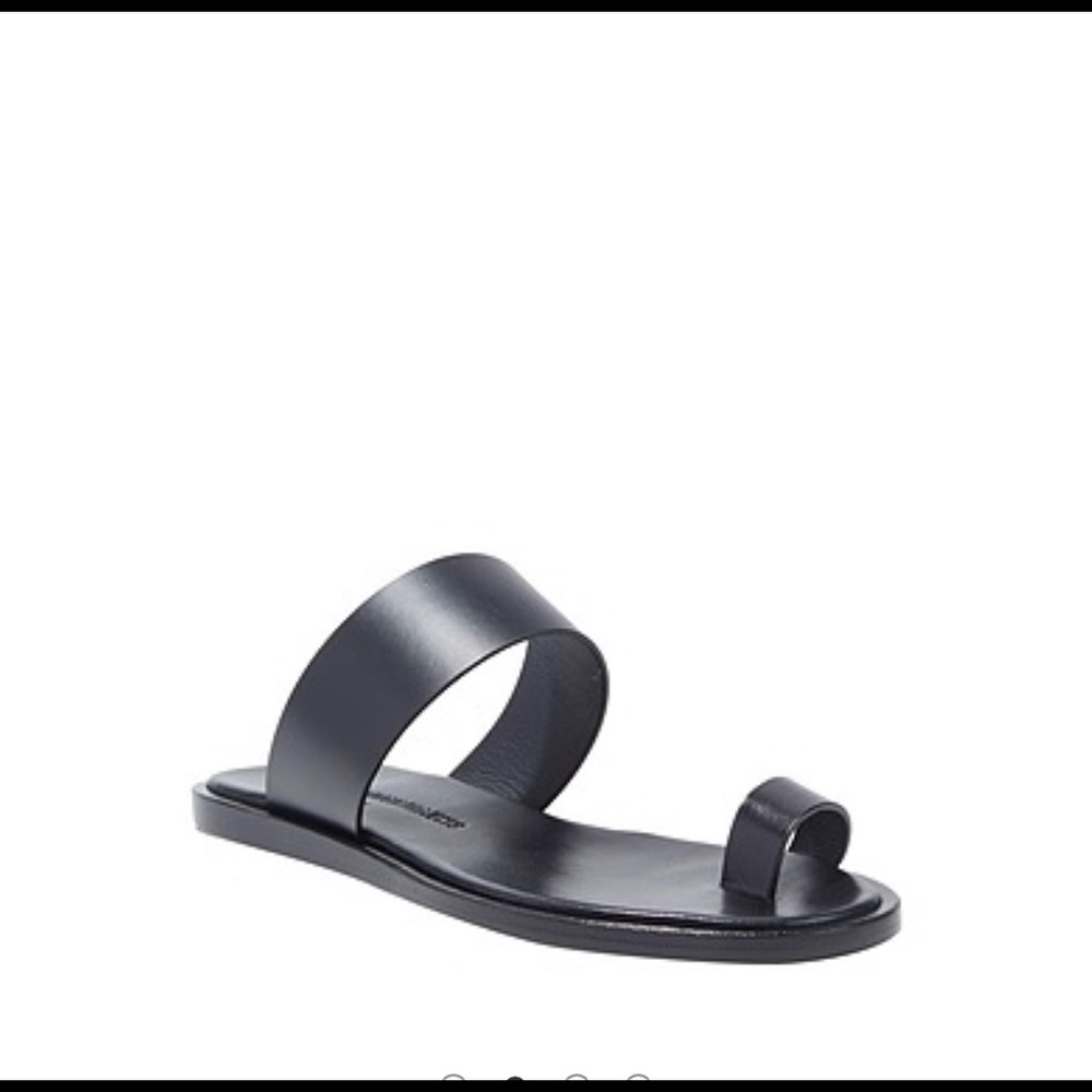 Black leather COMMON PROJECTS sandals - excellent condition!